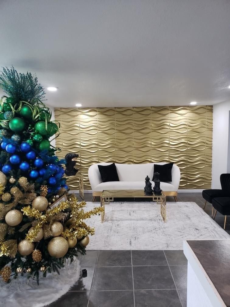 3D wall panels – Perfection Blinds project photo 1